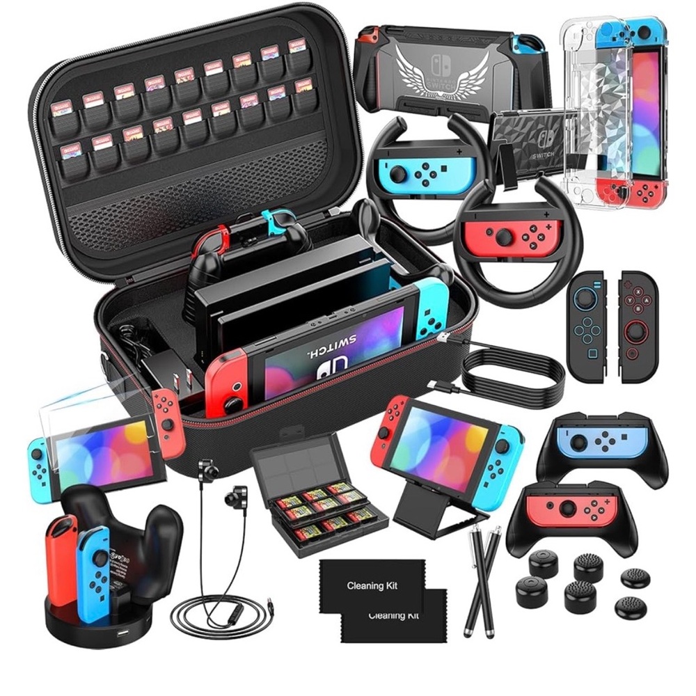 Nintendo Switch Ultimate Gaming Set - Red and Blue